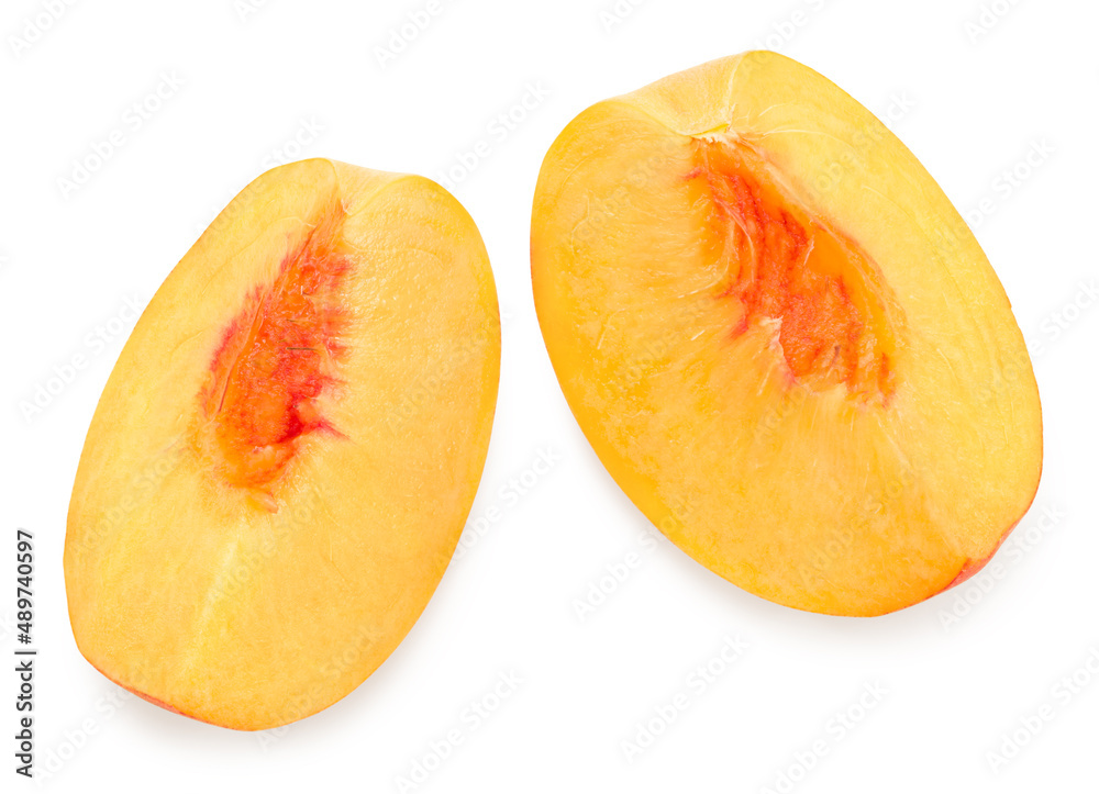 cut of apricot fruit isolated on white background. clipping path cut of apricot fruit isolated on white background. clipping path
