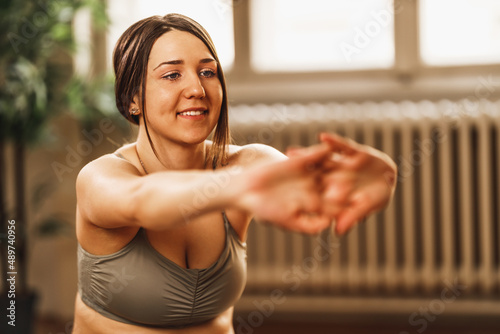 Woman Doing Yoga At Home Free Download Woman Doing Yoga At Home - GFXLoad