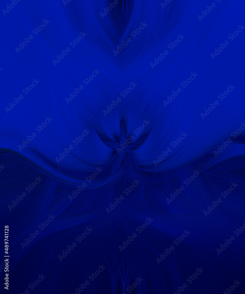 Royal Blue abstract smoke wallpaper background Stock Illustration