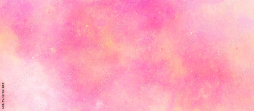 pink watercolor texture background with watercolor  and space, Colorful pink bright painted watercolor background with watercolor effect, colorful watercolor background with light pink colors.
