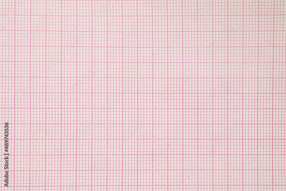 Pink graph paper texture and background