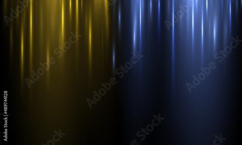 Light yellow blue motion  gold glowing neon lines