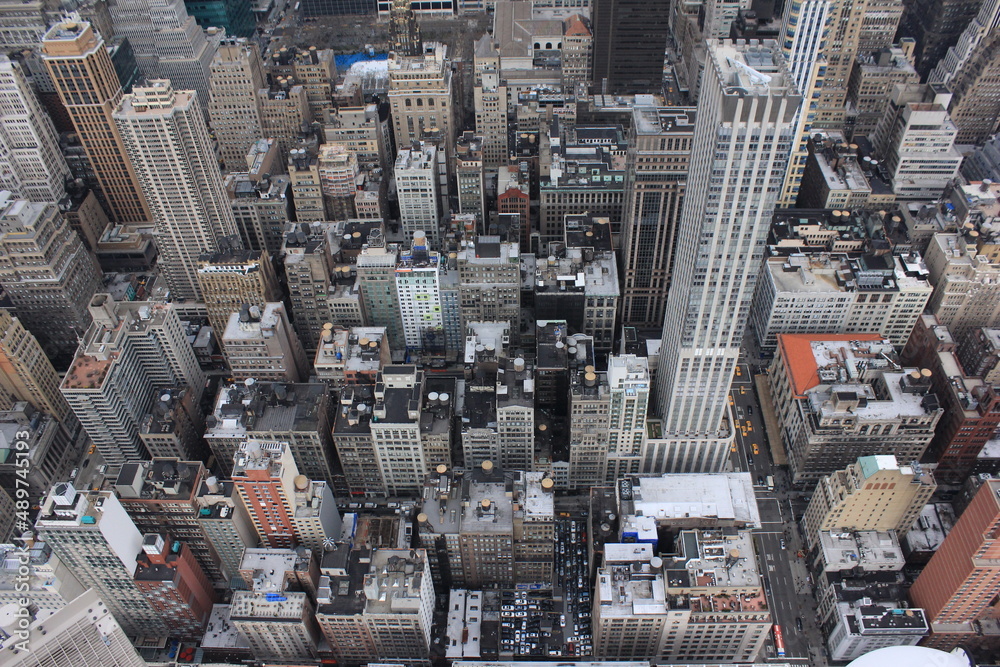 Fototapeta premium view of the city from above 