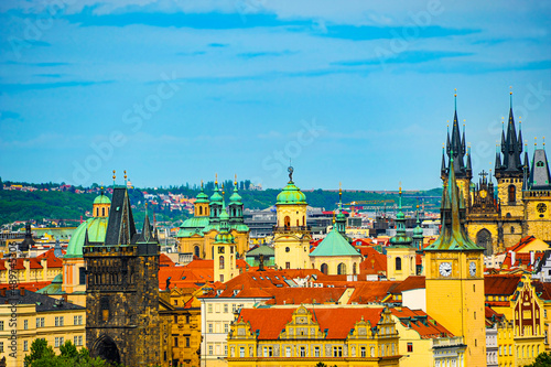 Beautiful architecture of Praha  the medieval capital of Czech republic.