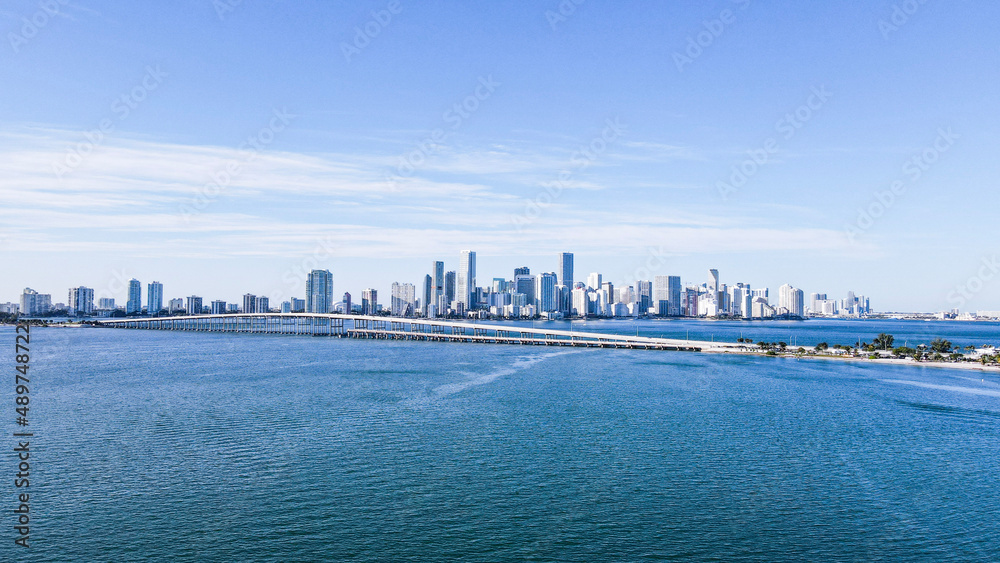 Naklejka premium Panorama of Miami