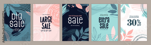 Sale posters design template. Vector illustrations for shopping, e-commerce, social media posts, internet ads, marketing, web banners.