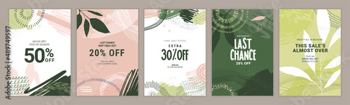 Sale posters design template. Vector illustrations for shopping, e-commerce, social media posts, internet ads, marketing, web banners.