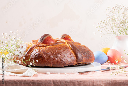 Sticker Portuguese traditional Easter cake