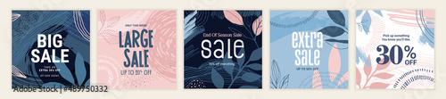 Social media sale banners design. Vector illustration templates suitable for web banners, social media posts, mobile app, internet ads.
