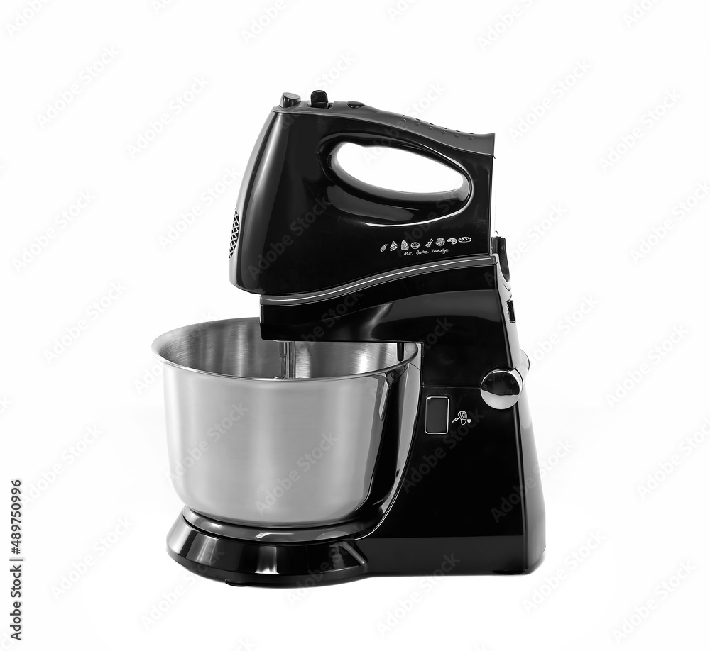 electric kitchen mixer on white background electric kitchen mixer on white background