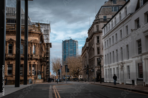 a view of Colmore row in Birmingham city centre photo