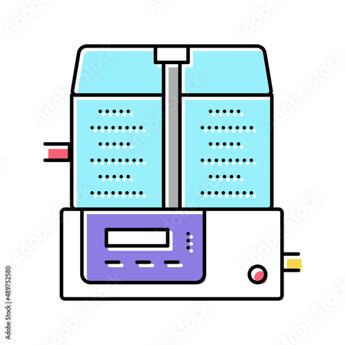 mixing pharmaceutical production color icon vector illustration