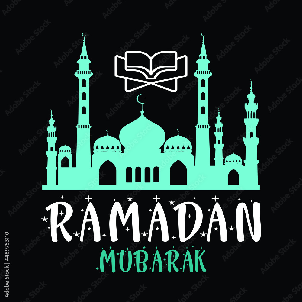 Ramadan Mubarak t-shirt design lover