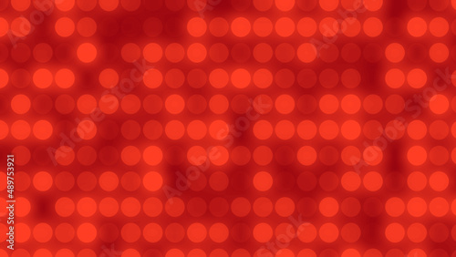 Abstract dot pattern red light gradient texture technology background.