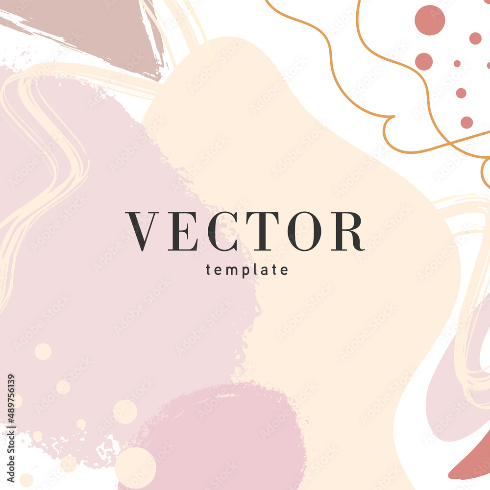 Abstract universal background templates. Vector illustrationstration. Doodle.