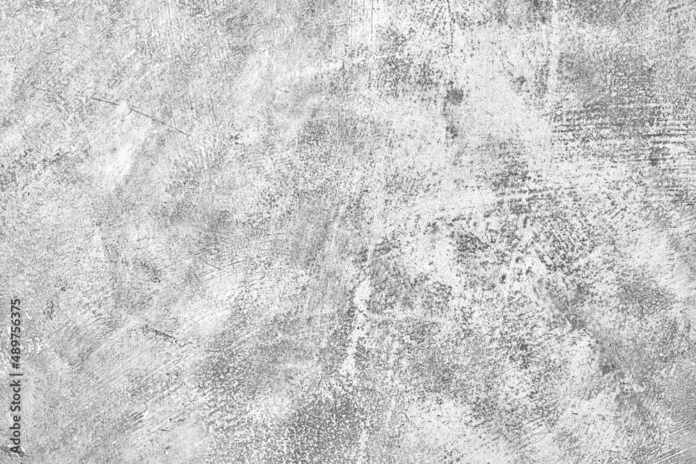 Naklejka premium Gray scale image of concrete wall or flooring background. Textured painted rustic cement surface.