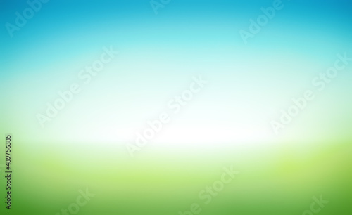 Fresh spring or summer abstract background. Blue and green horizontal colour gradients.