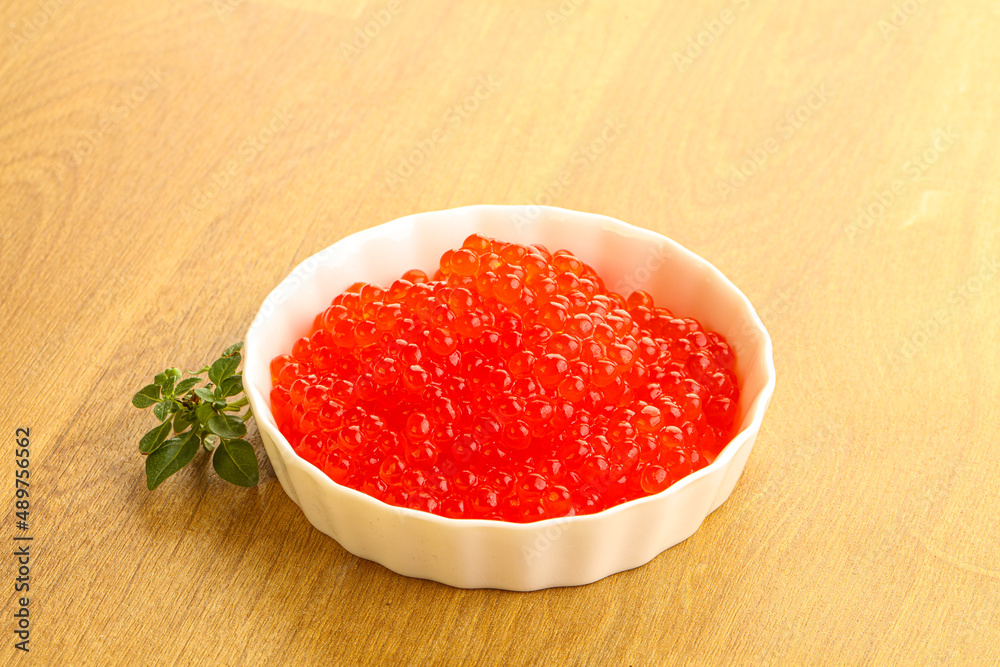 Red caviar in the bowl Red caviar in the bowl
