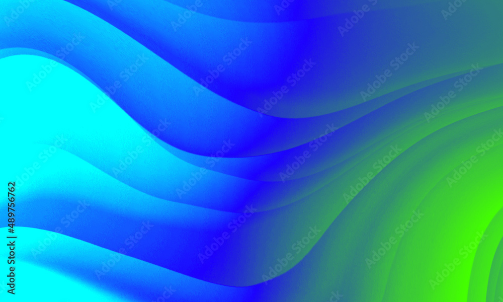 Fototapeta premium Abstract green blue colors gradient lights texture background.
