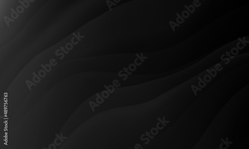 Abstract black gray colors gradient with wave lines pattern texture background.