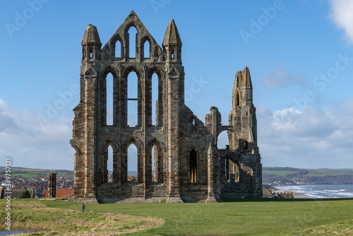 Whitby abbey in Yorkshire