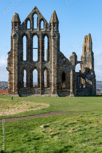Whitby abbey in Yorkshire