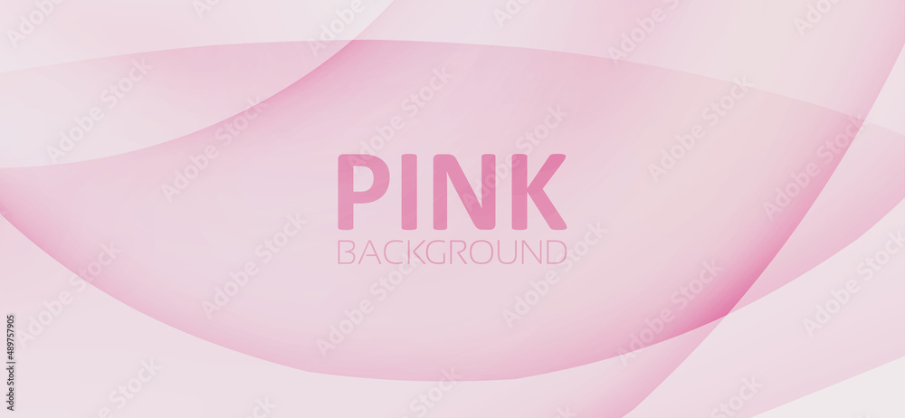 Pink background with rounded translucent shapes