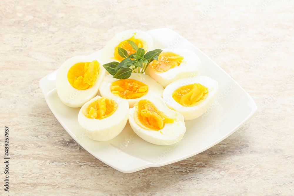 Boiled chicken egg for breakfast Boiled chicken egg for breakfast