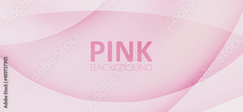 Pink background with rounded translucent shapes