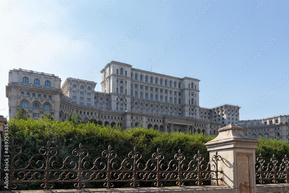 Fototapeta premium The Palace of the Parliament in city of Bucharest, Romania