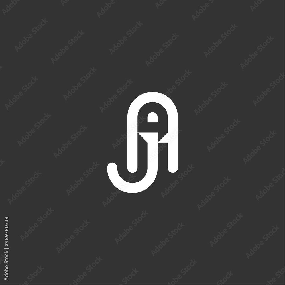 initial letter AJ logo vector unique initial letter AJ logo vector unique