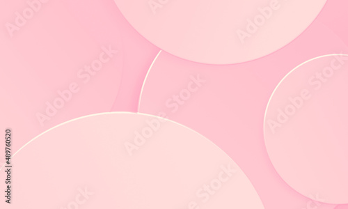 Circles pink tone texture background. Simple modern design use for valentine and mother day concept.