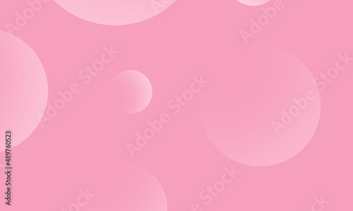 White circles gradient on pink abstract background. Modern graphic design element.