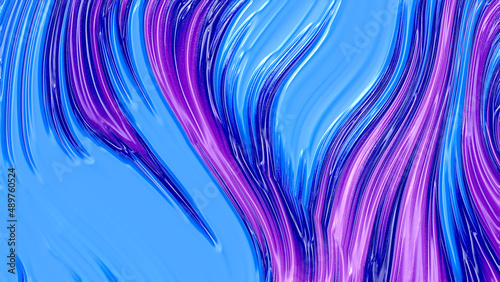 Waves purple blue with luxury texture background. Abstract 3d illustration, 3d rendering.