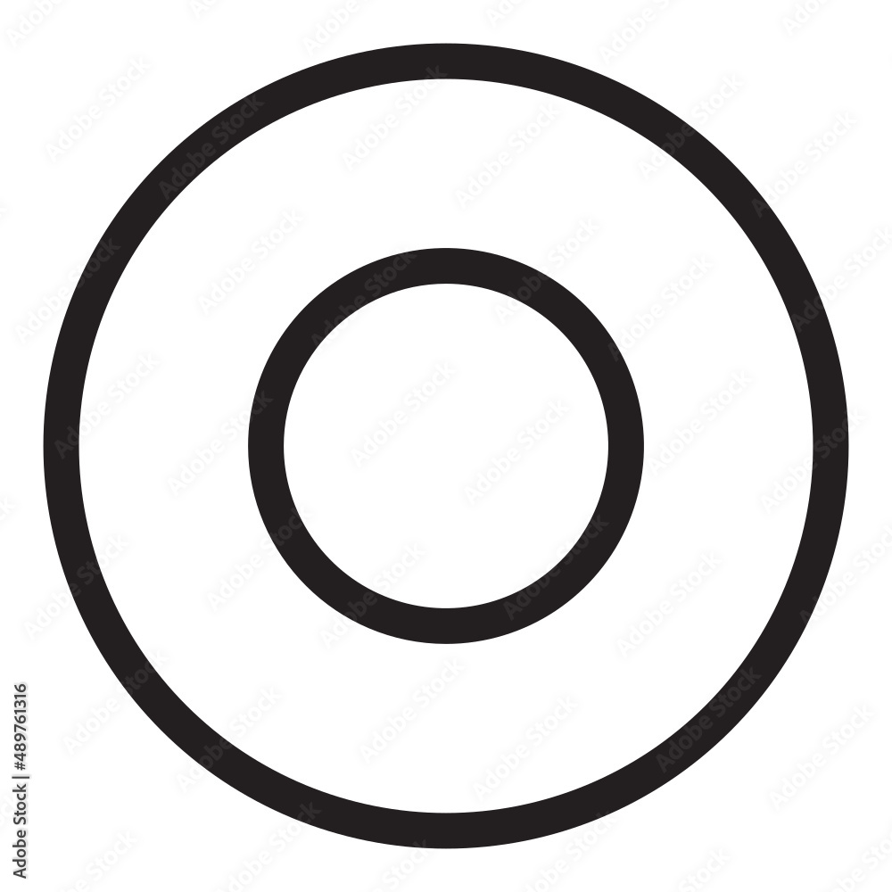 Illustration of 'Stop' button design icon Illustration of 'Stop' button design icon