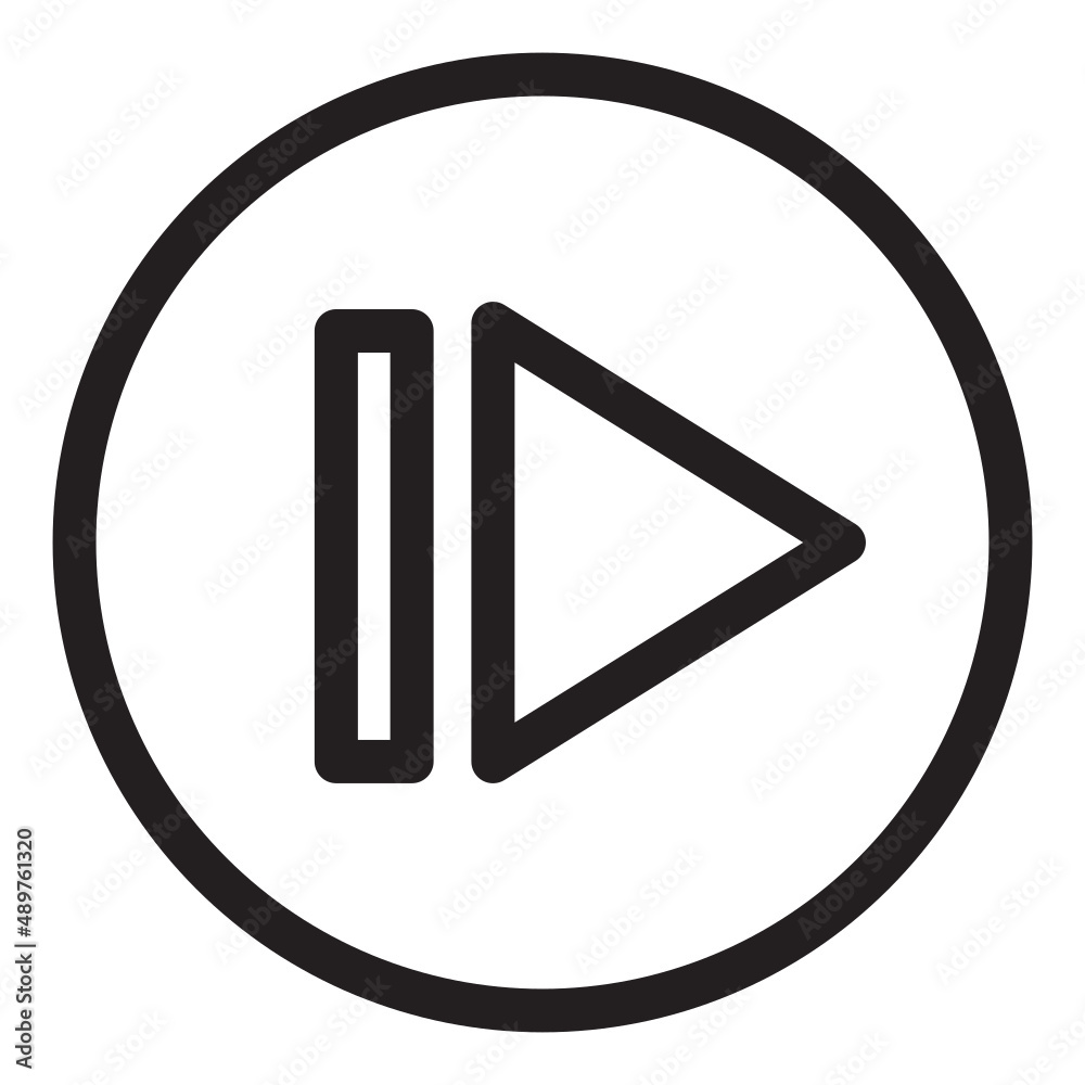 Illustration of 'Next' button design icon Illustration of 'Next' button design icon