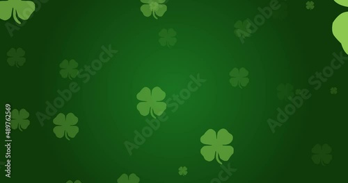 St. Patrick's Day, shamrocks rising, green, Ireland 