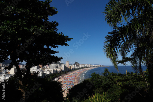 Two Brother Cliff Natural Park - Leblon and Ipanema Beach - Summer in Rio de Janeiro, Brazil