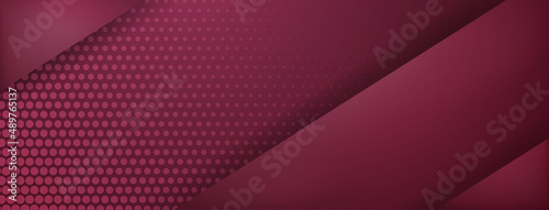 Canvas Print Abstract background made of slanting lines and halftone dots in burgundy colors