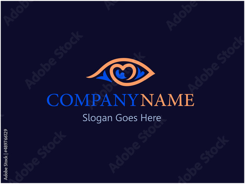 eye care beauty and health care logo