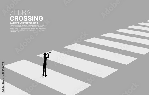Fotografering standing on zebra crossing