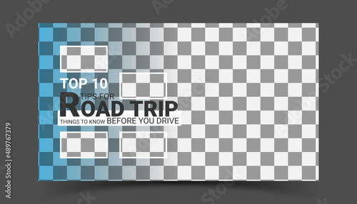 modern eye catching social media post for traveling.