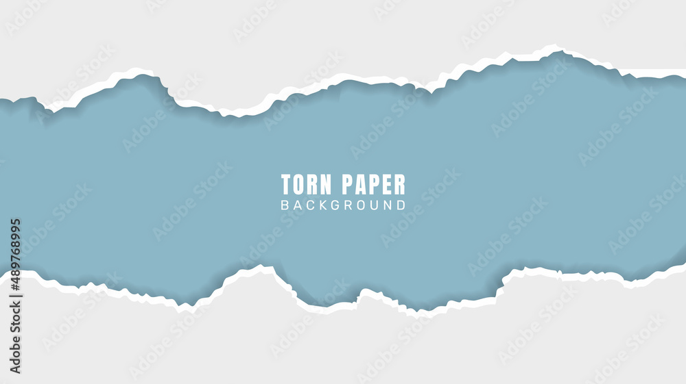 Torn paper design background vector.