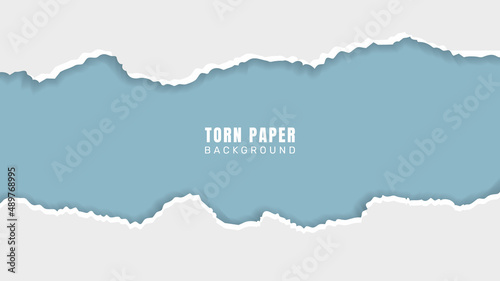 Torn paper design background vector.