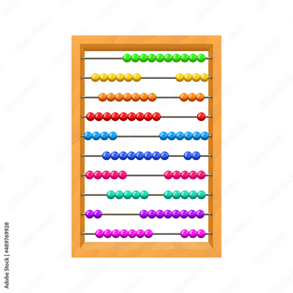 Abacus vector illustration on white background Abacus vector illustration on white background