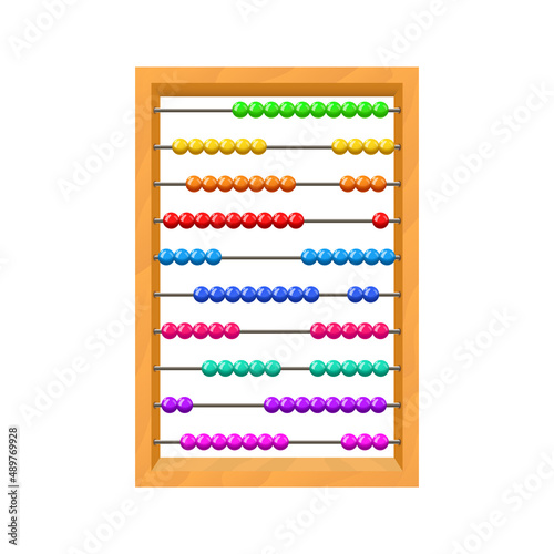 Abacus vector illustration on white background
