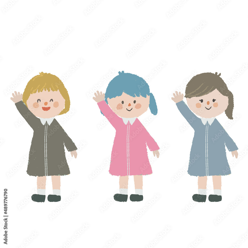 女の子の全身イラスト1 女の子の全身イラスト1
