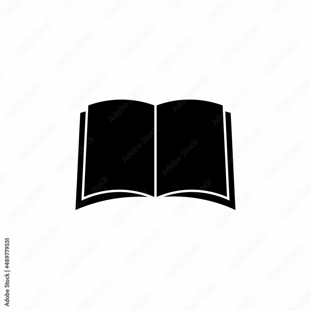 Open book icon design template illustration vector Open book icon design template illustration vector