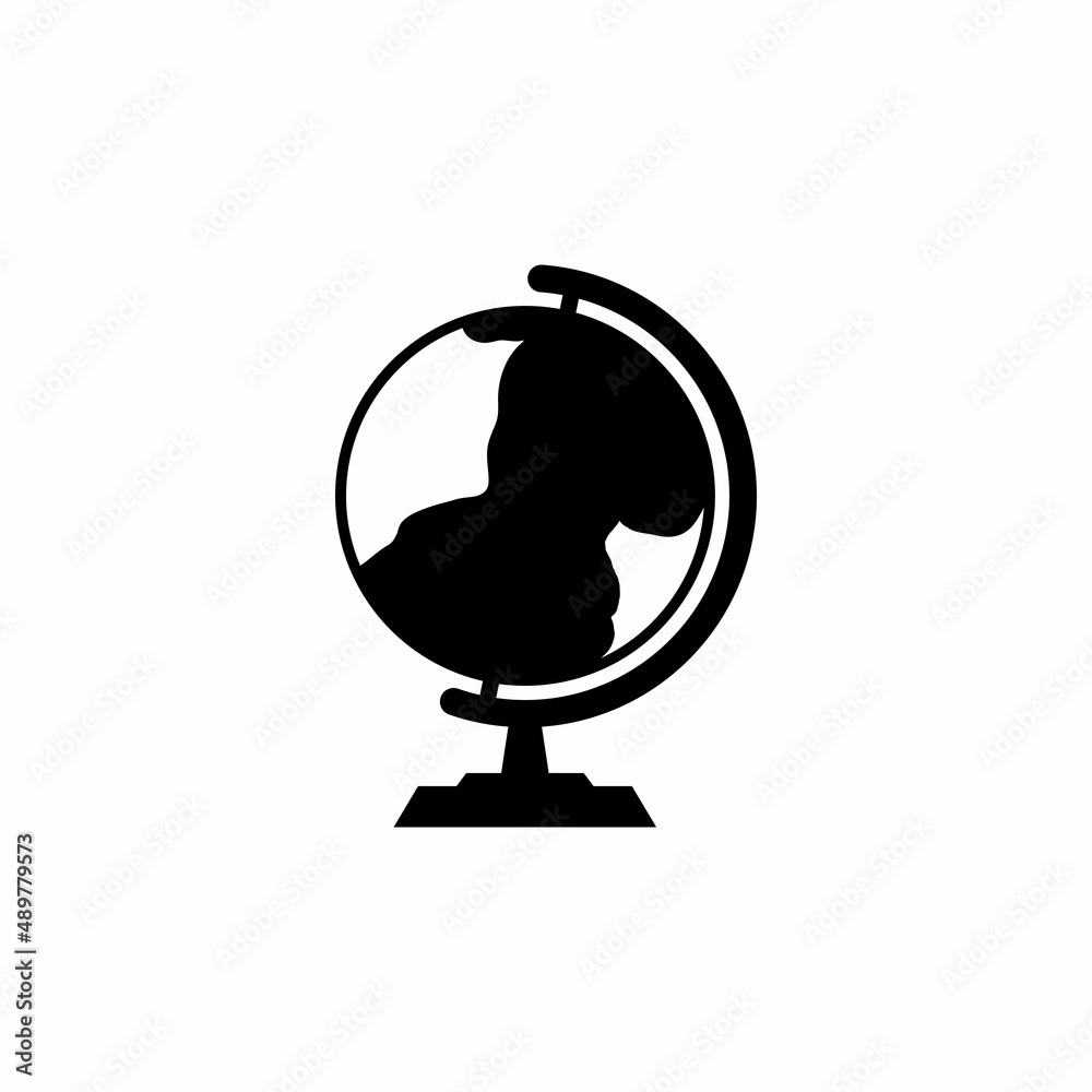 School globe icon design template illustration vector School globe icon design template illustration vector
