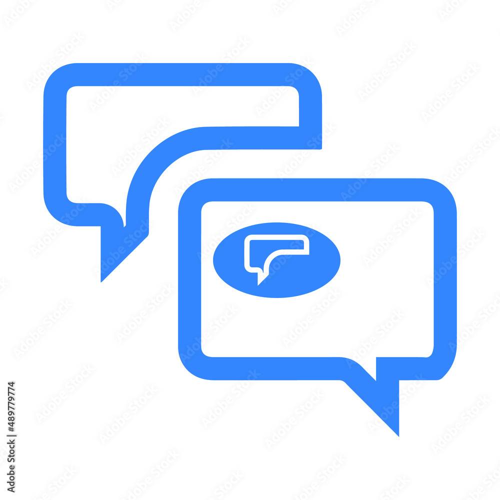 Chatting dialog and message icon